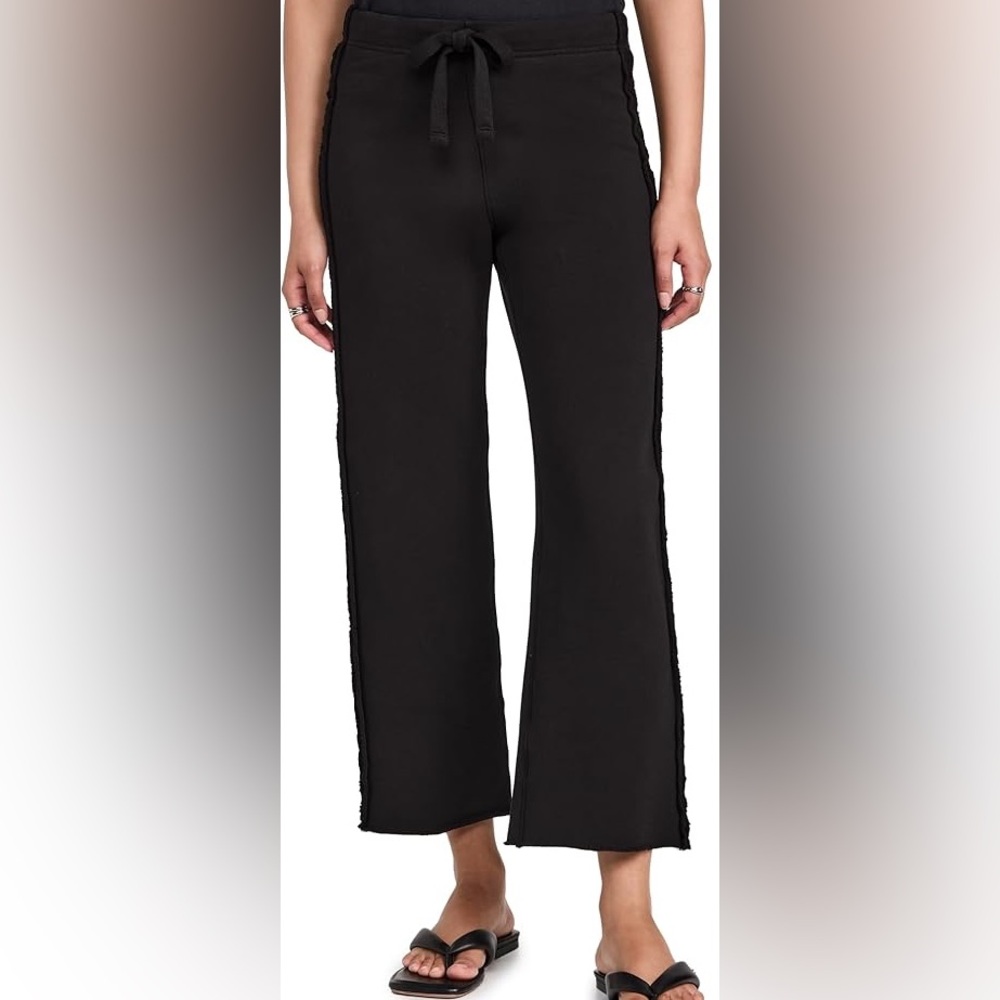 Frank & Eileen distressed edge wide leg sweatpants